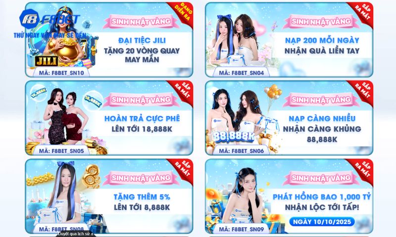 Những hoạt động nổi bật trong các chương trình Khuyến mãi F8BET Những hoạt động nổi bật trong các chương trình Khuyến mãi F8BET
